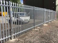 Metal Industrial Fencing with Spikes